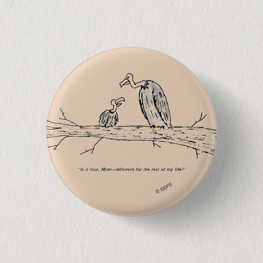 残り物 缶バッジ (正面)