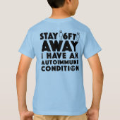 残り6フィート遠くに[インク/空] Tシャツ (裏面)