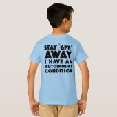 残り6フィート遠くに[インク/空] Tシャツ (裏面フル)