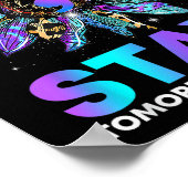 残る;明日は自殺を防止する必要がある粟原 ポスター (角)