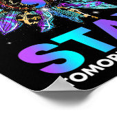 残る;明日は自殺を防止する必要がある粟原 ポスター (角)