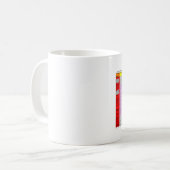 残余の概略図表のマグ コーヒーマグカップ (正面左)