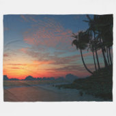 残光 フリースブランケット (正面(横))