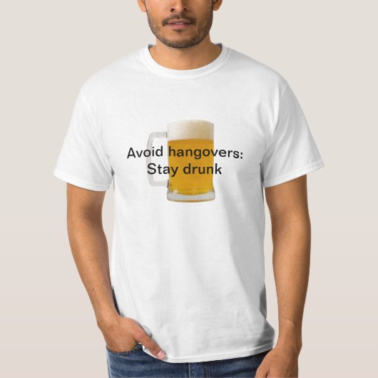 残存物を避けて下さい: 酔ったTシャツをとどまって下さい Tシャツ (正面)