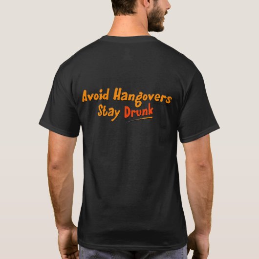 残存物-飲まれる滞在--を避けて下さい(背部) Tシャツ (裏面)