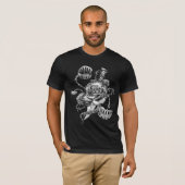 残忍なバラ、ハエトリソウ、短剣 Tシャツ (正面フル)