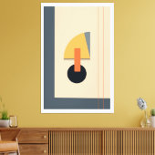 残忍な幾何学的な形状 キャンバスプリント (インサイチュ (リビング))