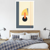 残忍な幾何学的な形状 キャンバスプリント (インサイチュ (寝室))