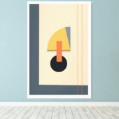 残忍な幾何学的な形状 キャンバスプリント (インサイチュ (ウッドフロア))