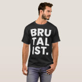 残忍はっきりした文字デザイン者 Tシャツ (正面フル)