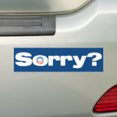 残念か。 バンパーステッカー (車上)