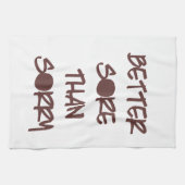 残念でやる気を起こさせるなトレーニングよりよい傷 キッチンタオル (横)