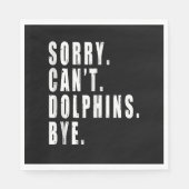 残念ながらイルカは海の動物の海洋生物をバイできない スタンダードランチョンナプキン (正面)