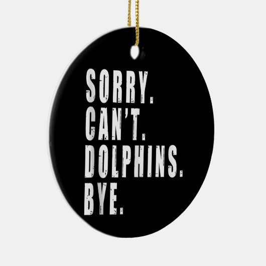 残念ながらイルカは海の動物の海洋生物をバイできない セラミックオーナメント (右)