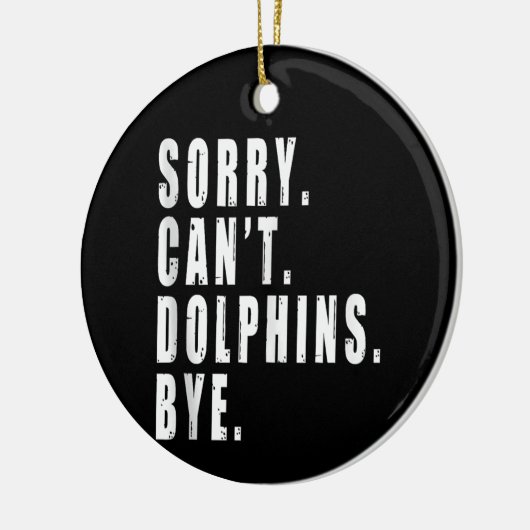 残念ながらイルカは海の動物の海洋生物をバイできない セラミックオーナメント (左)