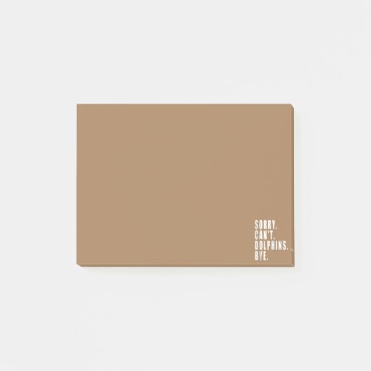 残念ながらイルカは海の動物の海洋生物をバイできない ポストイット (正面)