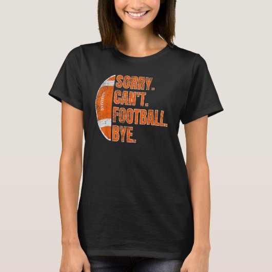 残念ながらサッカーバイレトロサッカー愛好家ファン Tシャツ (正面)