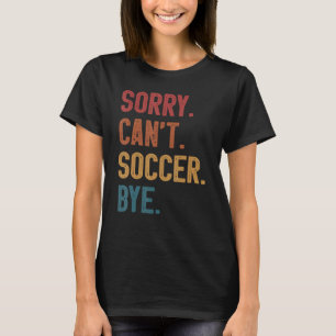 残念ながらサッカーバイヴィンテージレトロ必須 Tシャツ