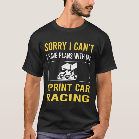 残念ながらスプリントの車のレース Tシャツ (正面)