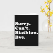 残念ながらバイアスロンおもしろい- Biathlon カード (黄色い花)