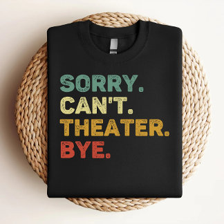 残念ながら劇場バイレトロ劇場愛好家 Tシャツ