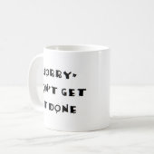 残念ながら済まない コーヒーマグカップ (正面左)