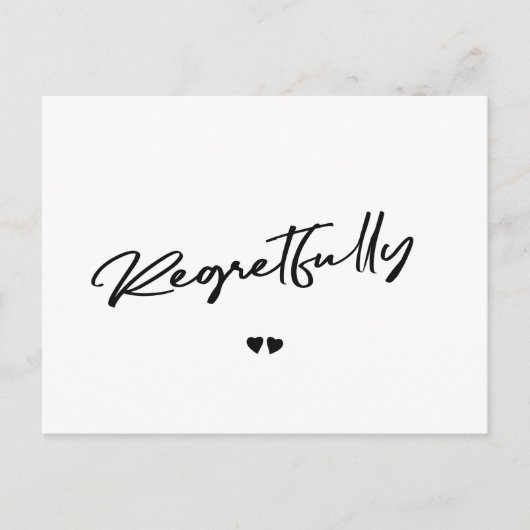 残念ながら白黒キャンセル延期 ポストカード (正面)