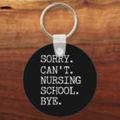 残念ながら看護学校バイ学生おもしろいナース キーホルダー (正面)