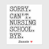 残念ながら看護学校バイ学生おもしろいナース シール (シート)