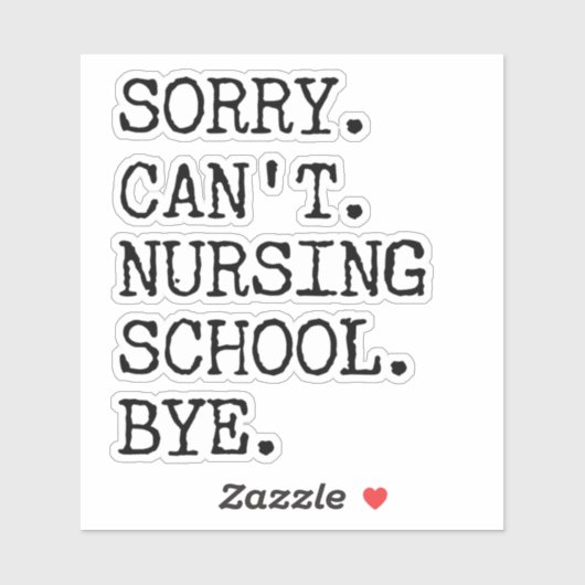 残念ながら看護学校バイ学生おもしろいナース シール (シート)