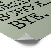 残念ながら看護学校バイ学生おもしろいナース ポスター (角)