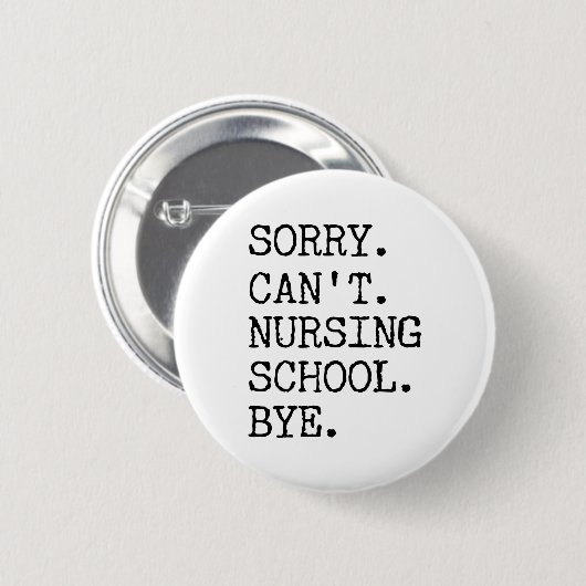残念ながら看護学校バイ学生おもしろいナース 缶バッジ (正面&裏面)