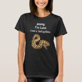 残念ながら私はボールを見たPythonボールPython Tシャツ (正面)