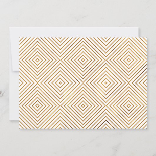 残念ながら結婚式をキャンセル 金の筆文字カード 招待状 (裏面)