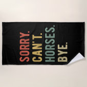 残念ながら馬のバイII ビーチタオル (正面)