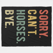 残念ながら馬のバイII フリースブランケット (正面(横))