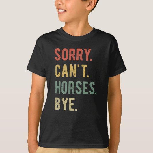 残念ながら馬のバイII Tシャツ (正面)