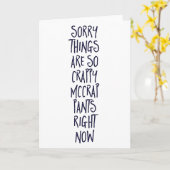 残念なことが続くよ おめでとうカード カード (黄色い花)