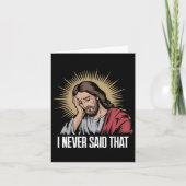残念なイエス 私はそんなこと言ってないよ 面白いイエス カード (正面)