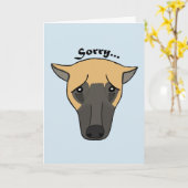 残念なカードドイツのシェパード犬私は残念なカードです カード (黄色い花)