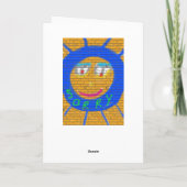 残念なグラフィティ、アート悲しい顔、悲しみの後悔 カード (裏面)