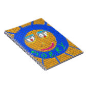 残念なグラフィティ、アート悲しい顔、悲しみの後悔 ノートブック (右側)