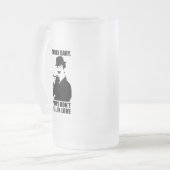 残念なベビーの売春あっせん業者は恋に落ちません フロストグラスビールジョッキ (正面左)