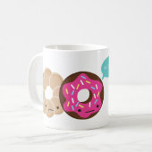 残念なベーゲル、ドーナツのマグだけ コーヒーマグカップ (正面左)