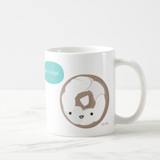 残念なベーゲル、ドーナツのマグだけ コーヒーマグカップ (右)