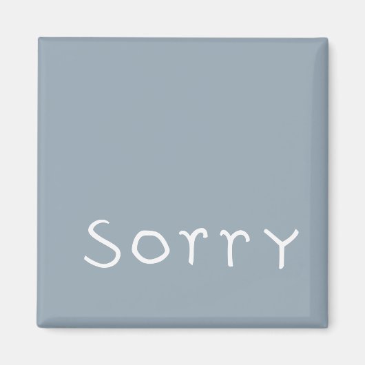 残念なホワイトマグネット マグネット (正面)