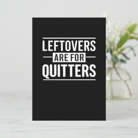 残念な人々のための残り物 感謝祭ユーモア名言 シーズンカード (スタンド正面)