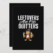 残念な人用の残り物 感謝祭の七面鳥クラシック シーズンカード (正面/裏面)