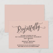残念な優雅なブッシュ キャンセルされた結婚式のカード 招待状 (正面/裏面)