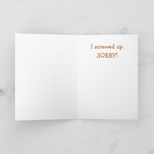 残念な猫の謝罪 カード (内部)